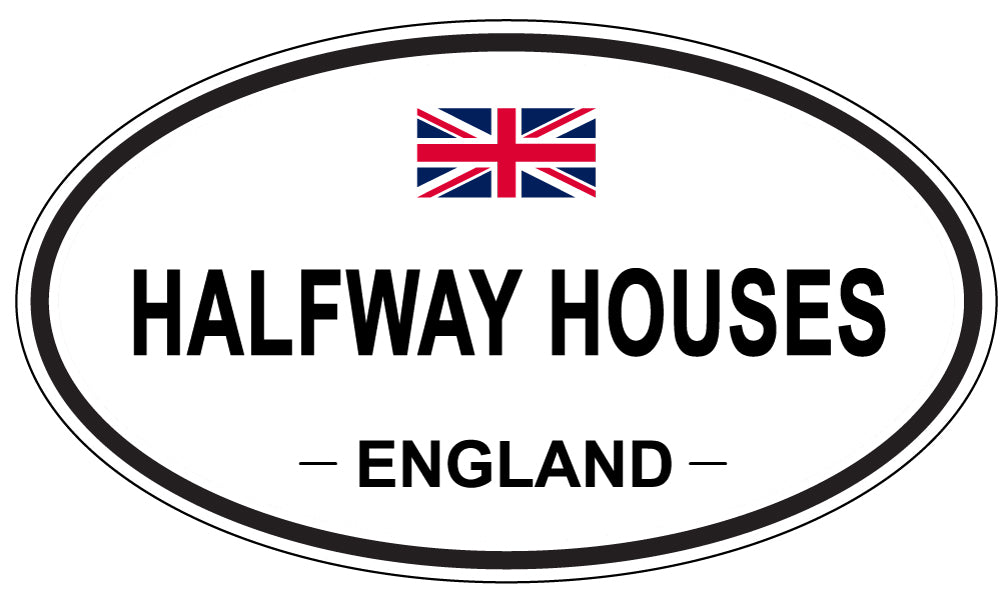 HALFWAY HOUSES, England - Oval Magnet