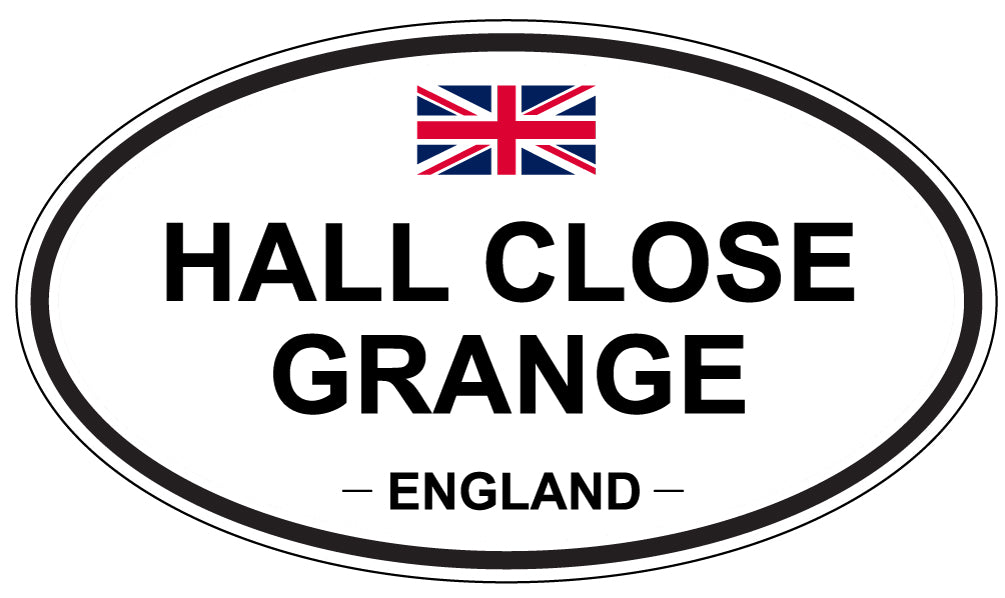 HALL CLOSE GRANGE, England - Oval Magnet