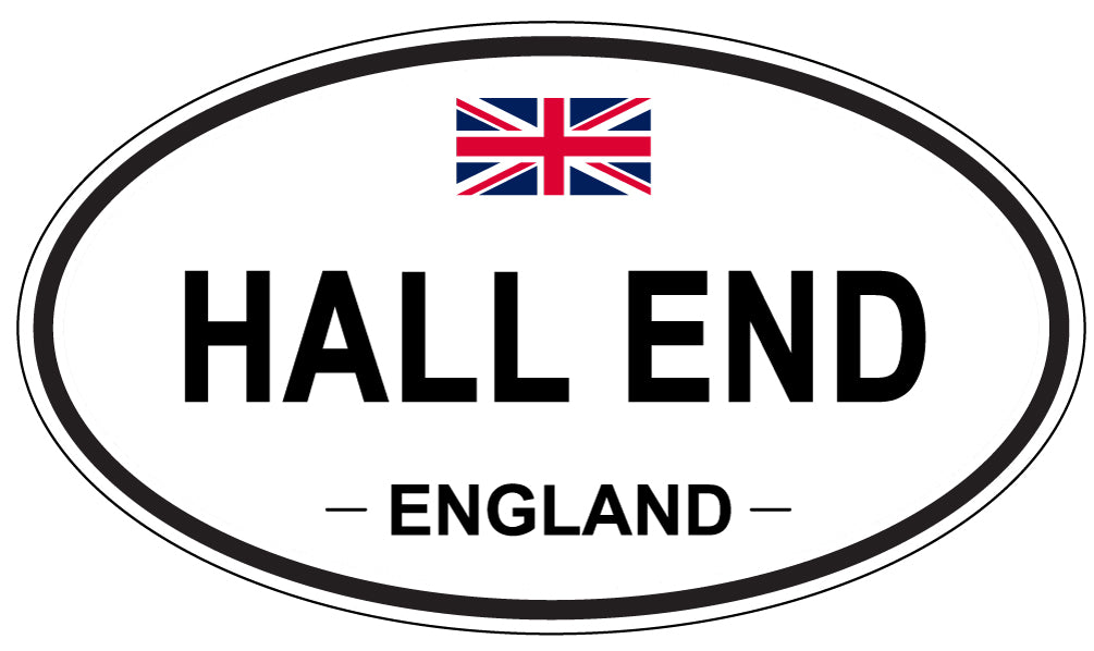 HALL END, England - Oval Magnet