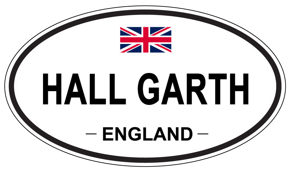 HALL GARTH, England - Oval Magnet