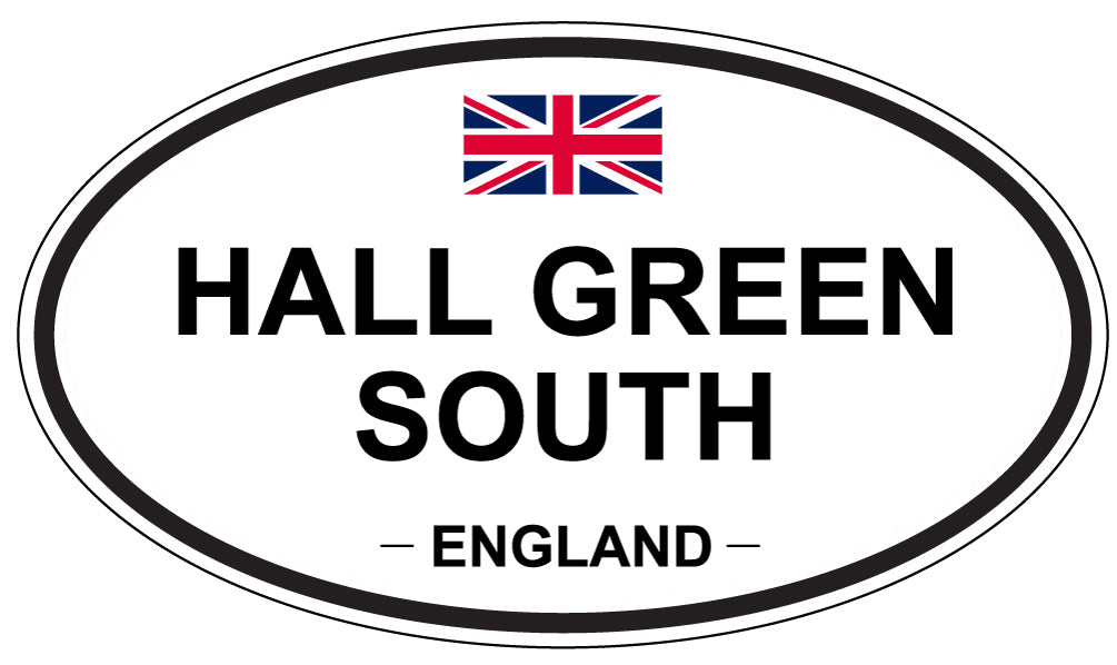 HALL GREEN SOUTH, England - Oval Magnet