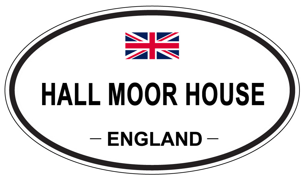 HALL MOOR HOUSE, England - Oval Magnet