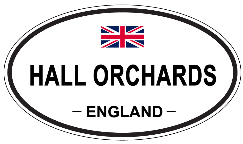 HALL ORCHARDS, England - Oval Magnet