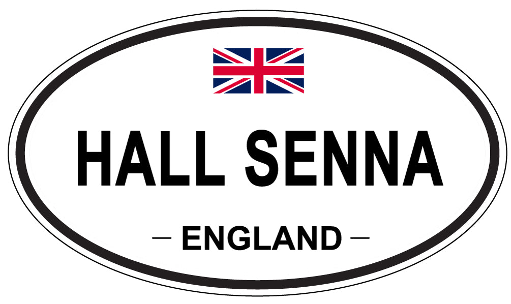 HALL SENNA, England - Oval Magnet