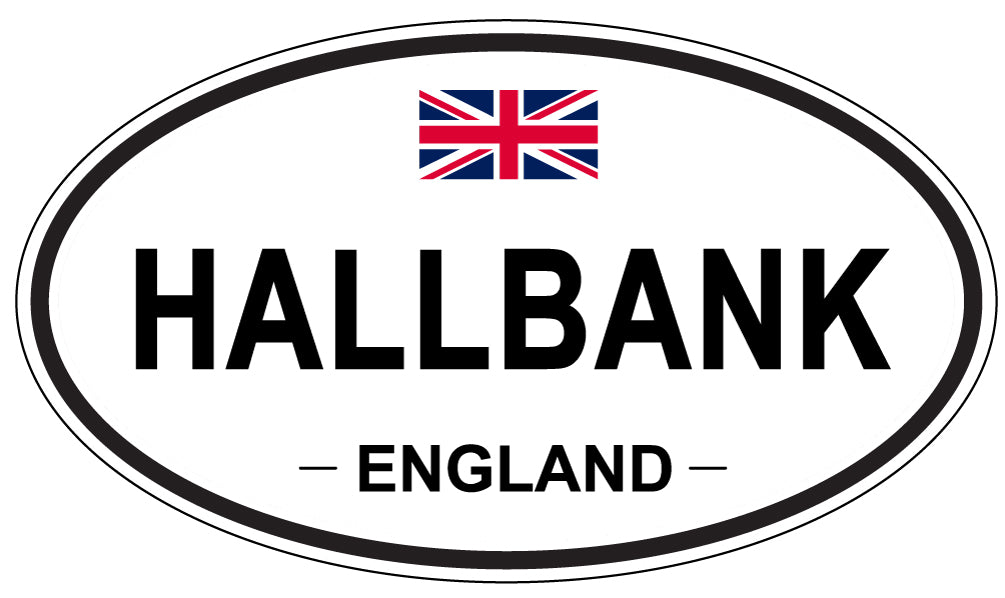 HALLBANK, England - Oval Magnet