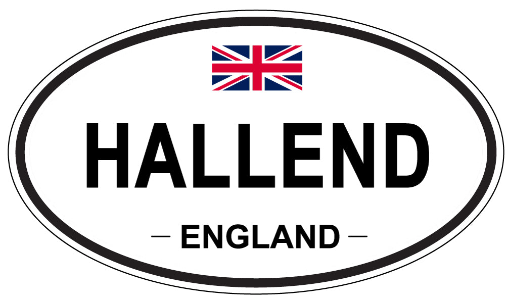HALLEND, England - Oval Magnet