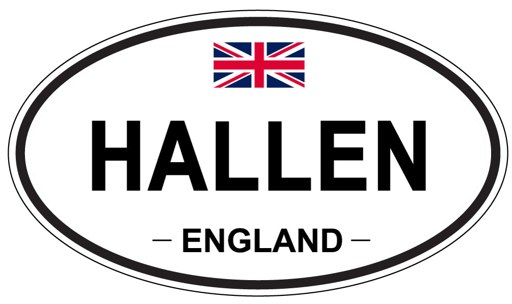 HALLEN, England - Oval Magnet