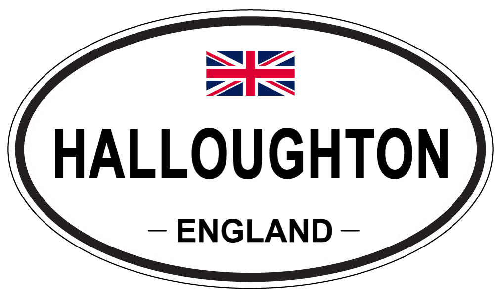 HALLOUGHTON, ENGLAND - Oval Sticker
