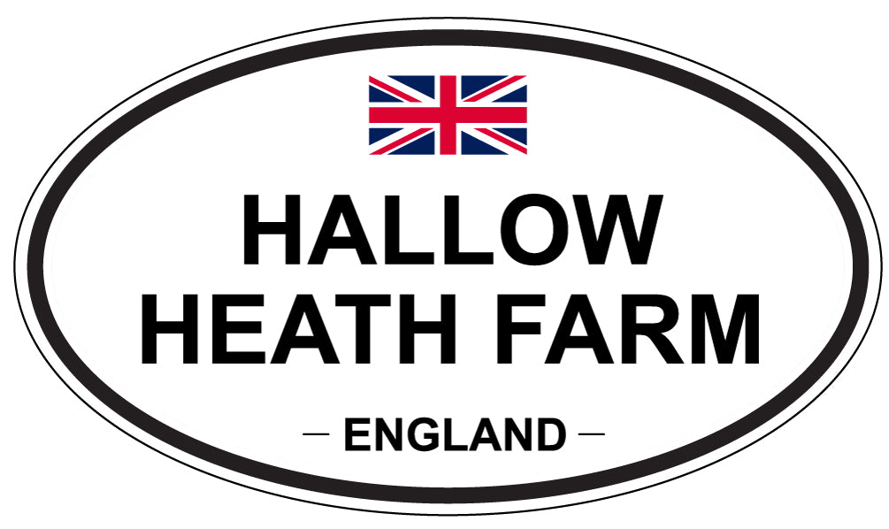 HALLOW HEATH FARM, ENGLAND - Oval Sticker