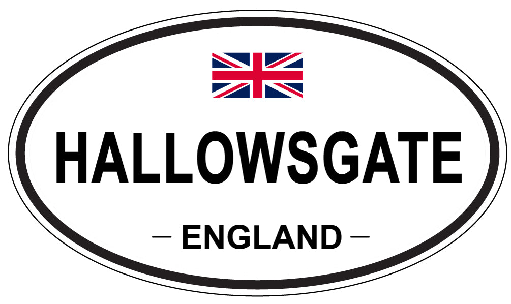 HALLOWSGATE, England - Oval Magnet