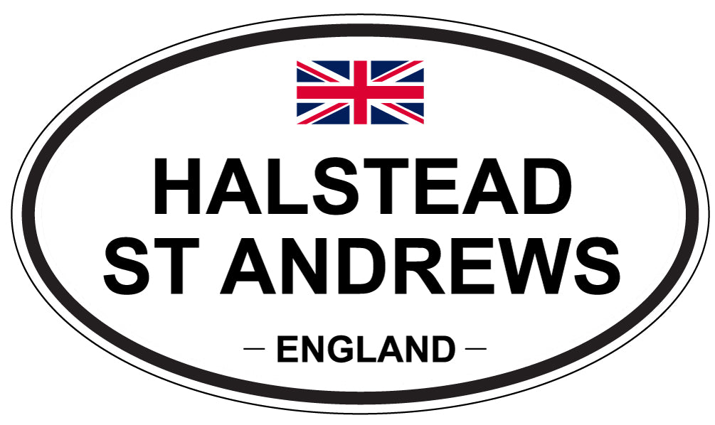HALSTEAD ST ANDREWS, ENGLAND - Oval Sticker