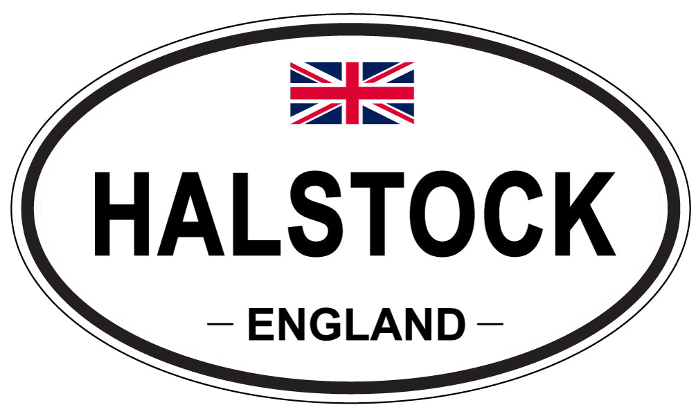 HALSTOCK, ENGLAND - Oval Sticker