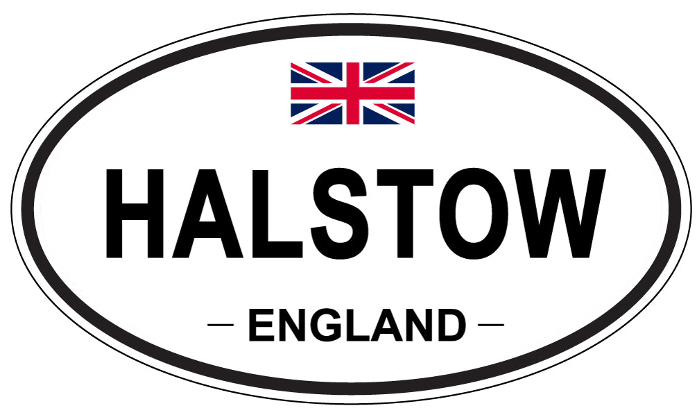 HALSTOW, ENGLAND - Oval Sticker