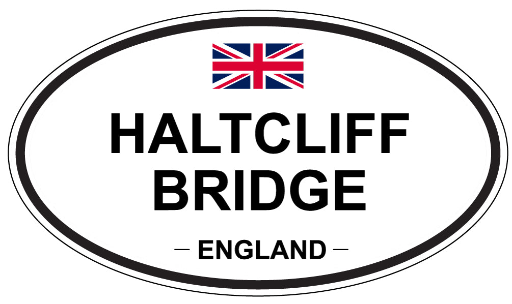 HALTCLIFF BRIDGE, England - Oval Magnet