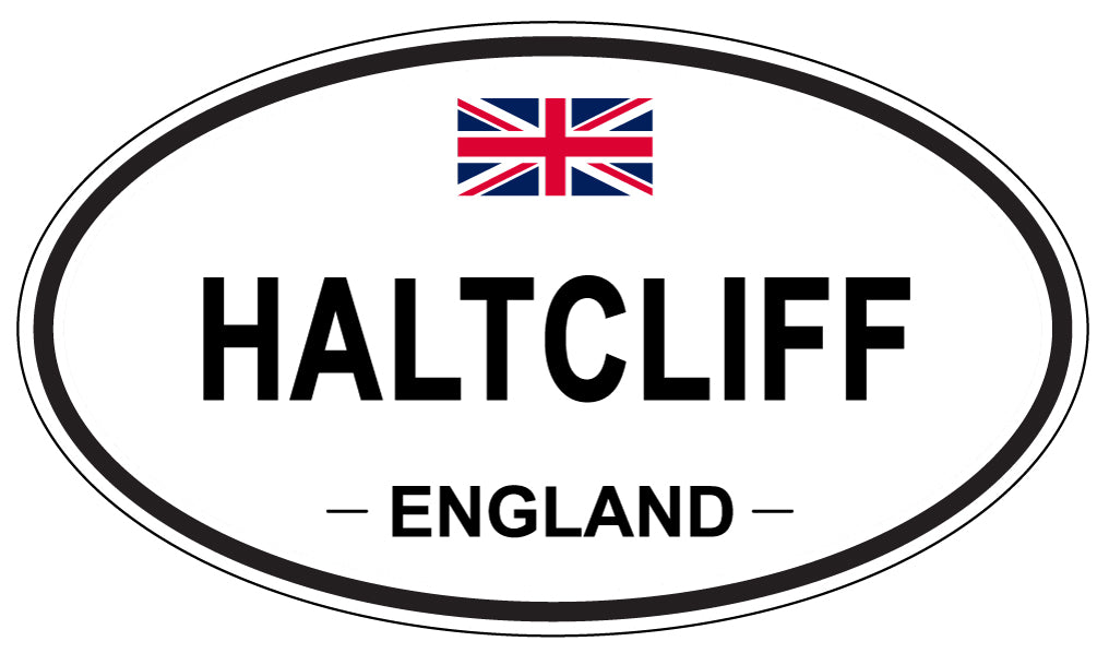 HALTCLIFF, ENGLAND - Oval Sticker