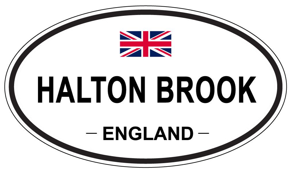 HALTON BROOK, ENGLAND - Oval Sticker