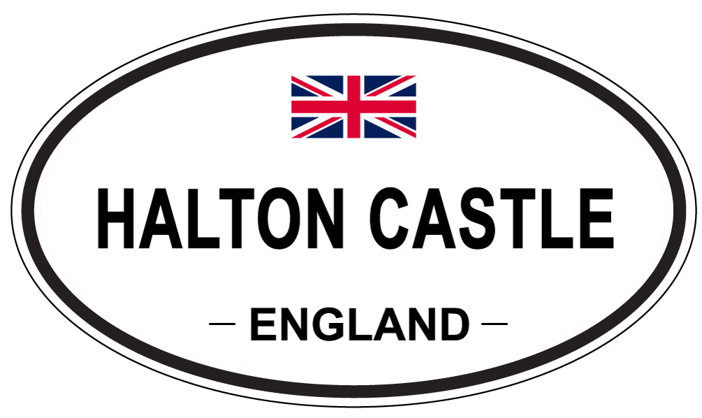 HALTON CASTLE, England - Oval Magnet