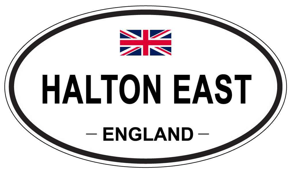 HALTON EAST, ENGLAND - Oval Sticker
