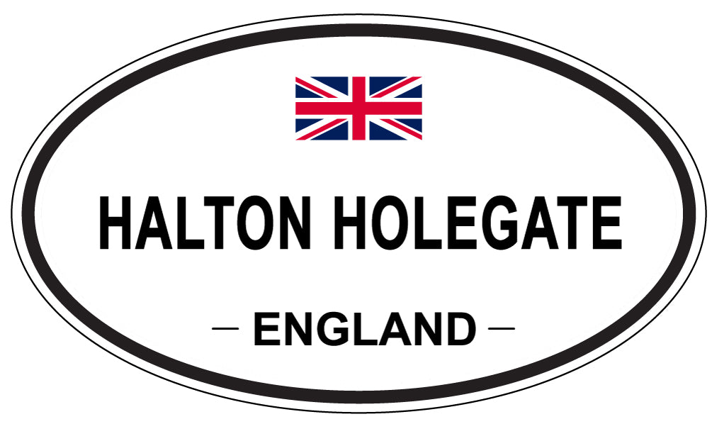 HALTON HOLEGATE, ENGLAND - Oval Sticker