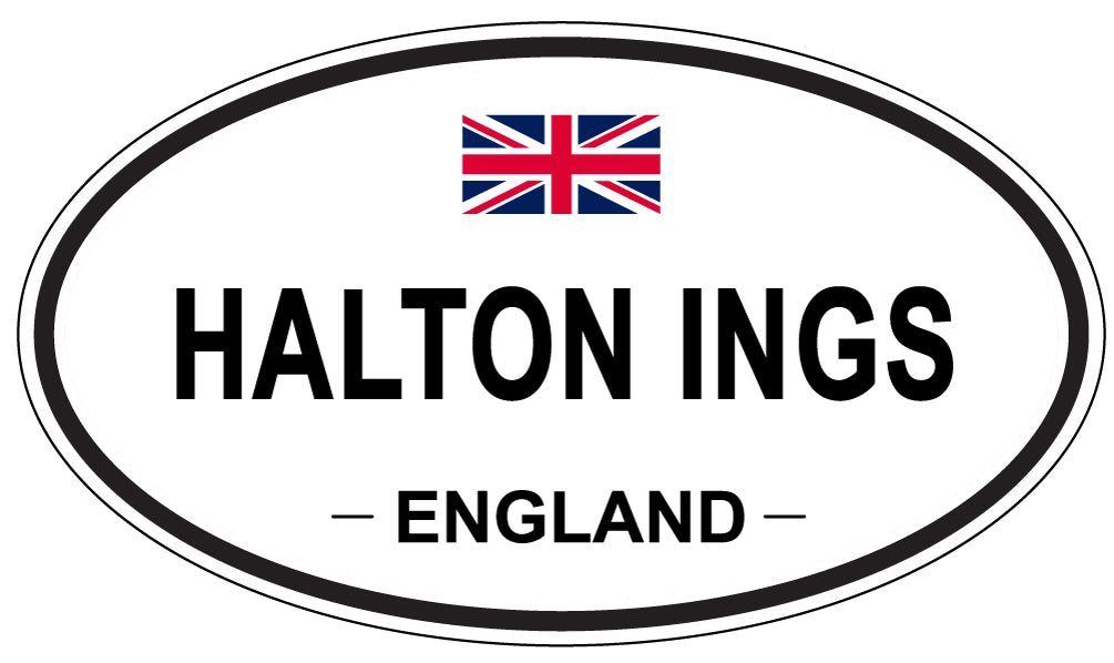 HALTON INGS, England - Oval Magnet