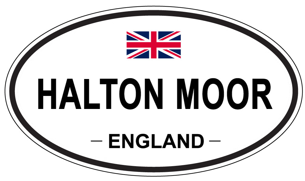 HALTON MOOR, ENGLAND - Oval Sticker