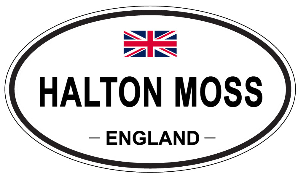 HALTON MOSS, ENGLAND - Oval Sticker