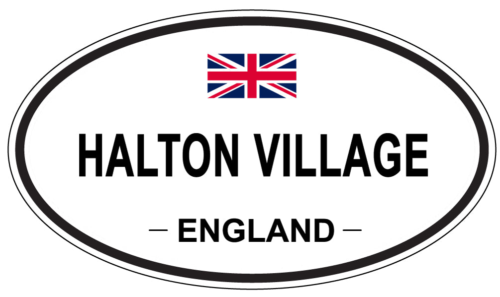 HALTON VILLAGE, England - Oval Magnet