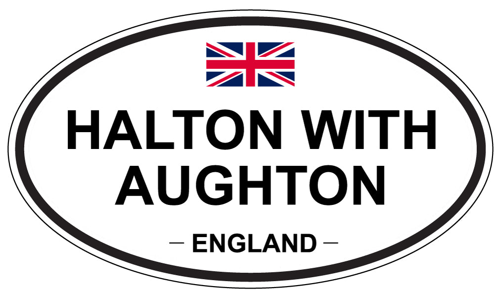 HALTON WITH AUGHTON, ENGLAND - Oval Sticker