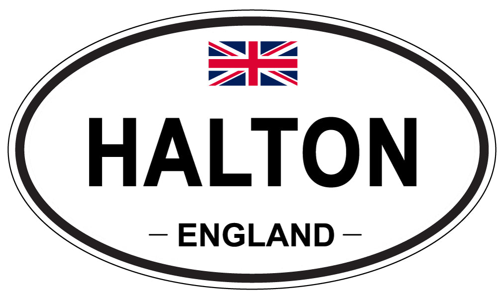 HALTON, ENGLAND - Oval Sticker
