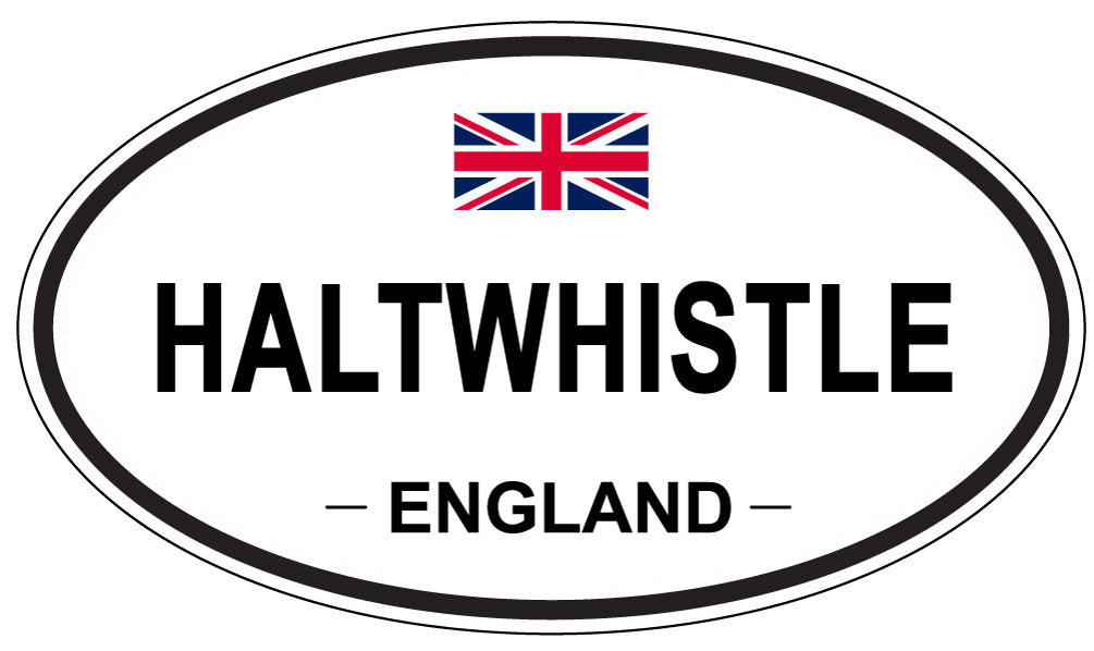 HALTWHISTLE, ENGLAND - Oval Sticker