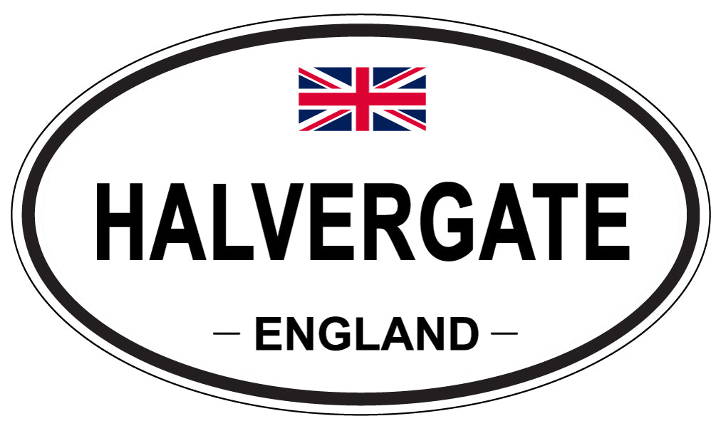 HALVERGATE, England - Oval Magnet