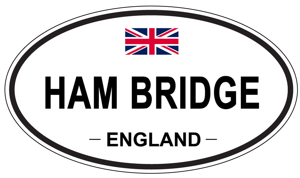 HAM BRIDGE, ENGLAND - Oval Sticker