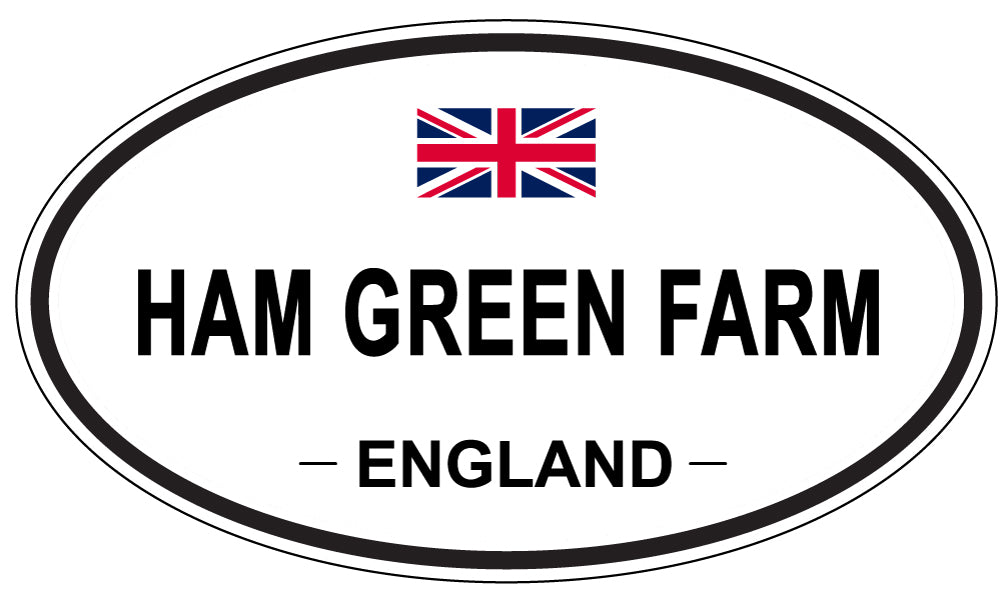 HAM GREEN FARM, ENGLAND - Oval Sticker