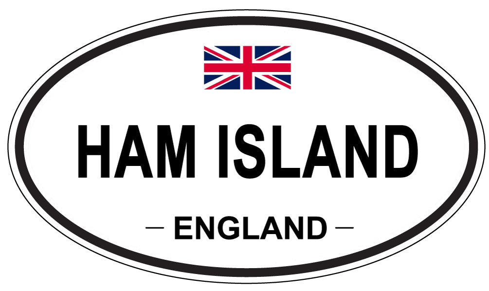 HAM ISLAND, England - Oval Magnet