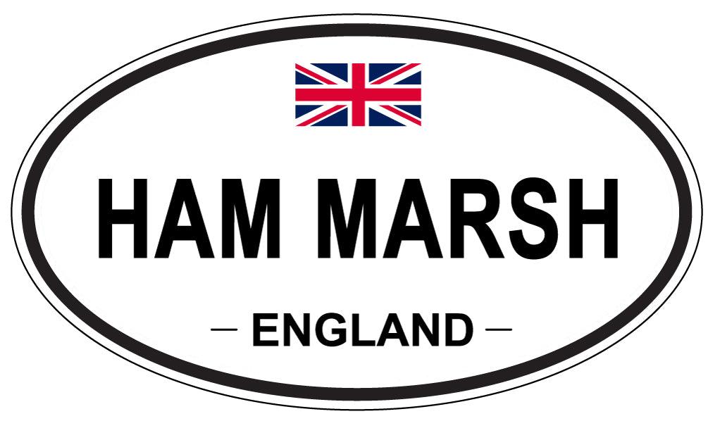 HAM MARSH, England - Oval Magnet
