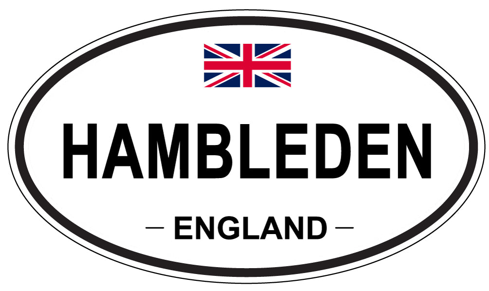 HAMBLEDEN, ENGLAND - Oval Sticker