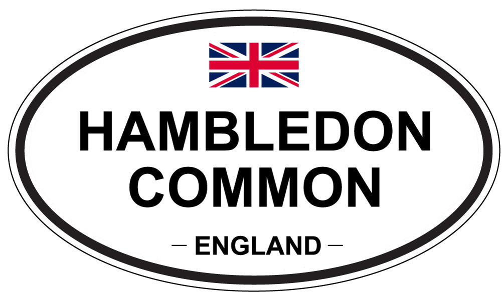 HAMBLEDON COMMON, ENGLAND - Oval Sticker