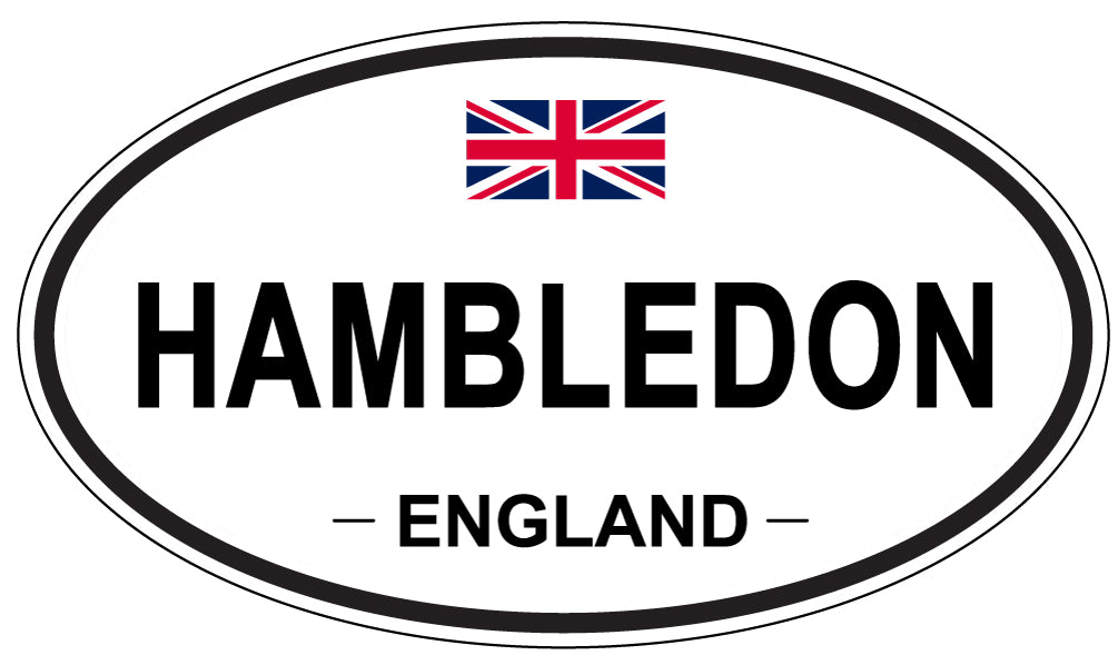 HAMBLEDON, ENGLAND - Oval Sticker