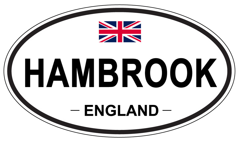 HAMBROOK, England - Oval Magnet
