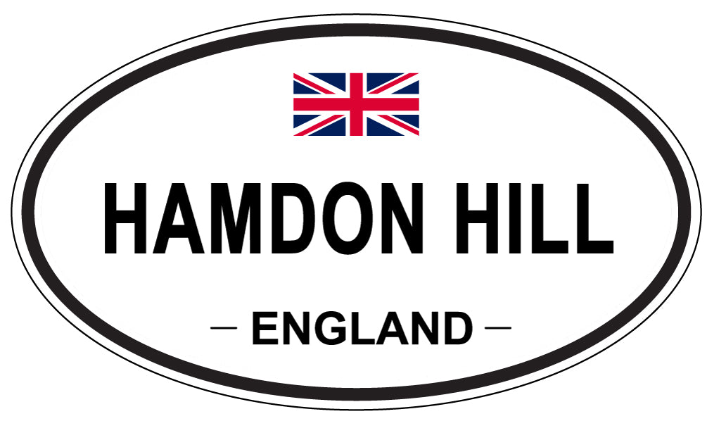 HAMDON HILL, ENGLAND - Oval Sticker