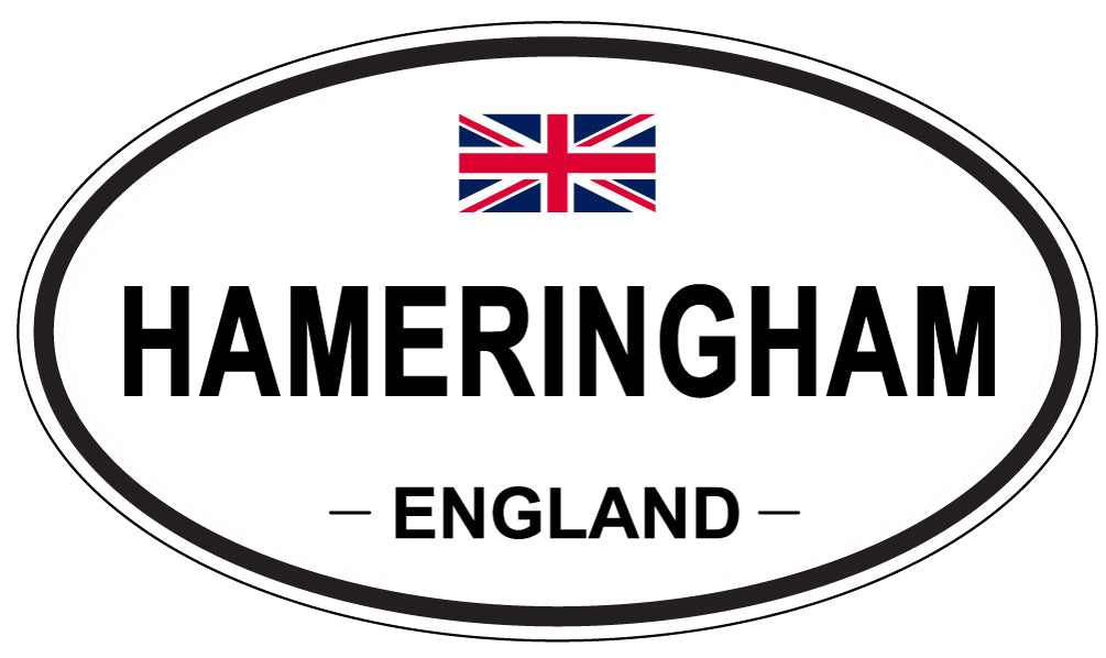 HAMERINGHAM, ENGLAND - Oval Sticker