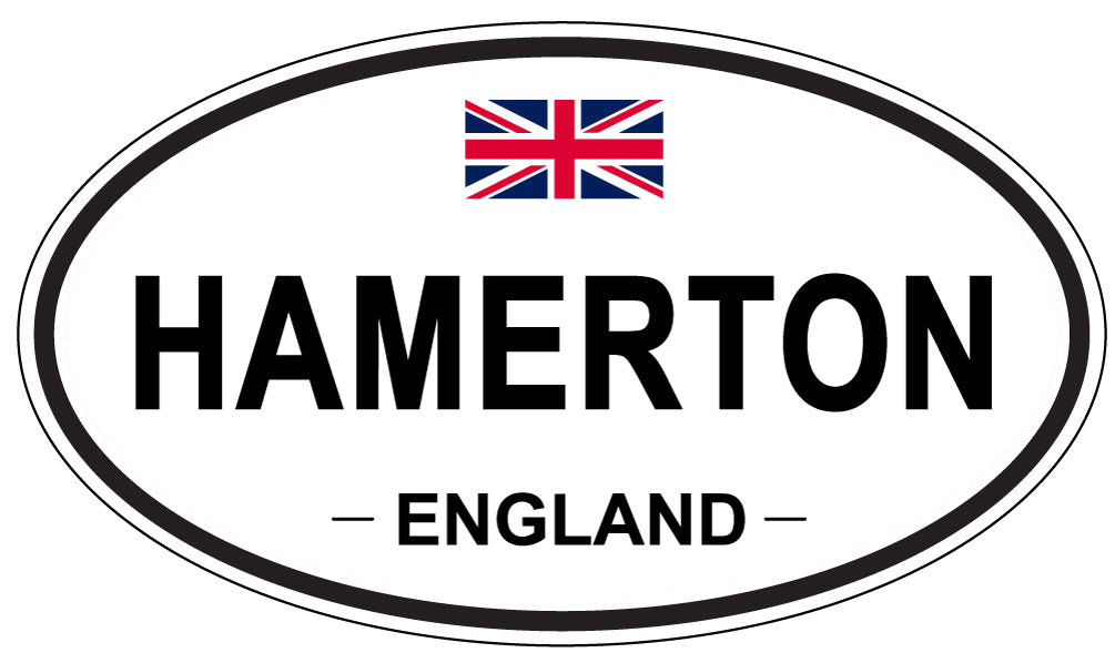 HAMERTON, ENGLAND - Oval Sticker