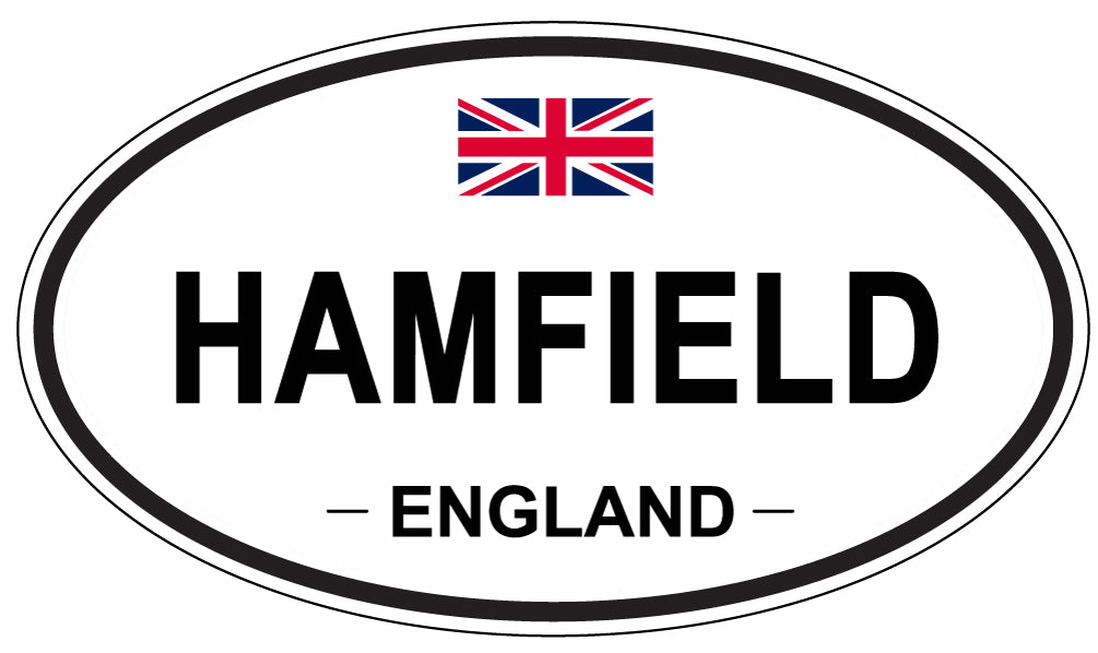 HAMFIELD, ENGLAND - Oval Sticker