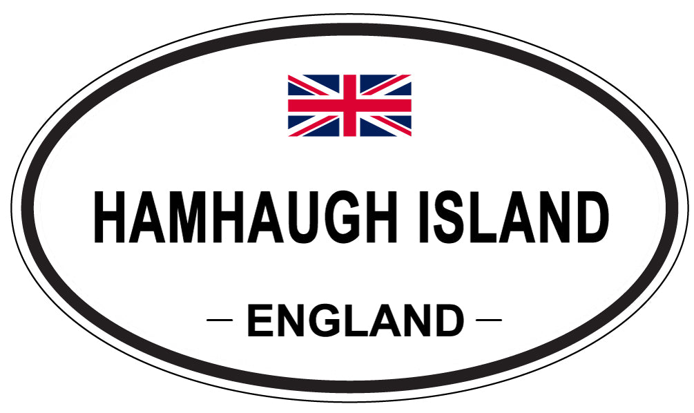 HAMHAUGH ISLAND, England - Oval Magnet