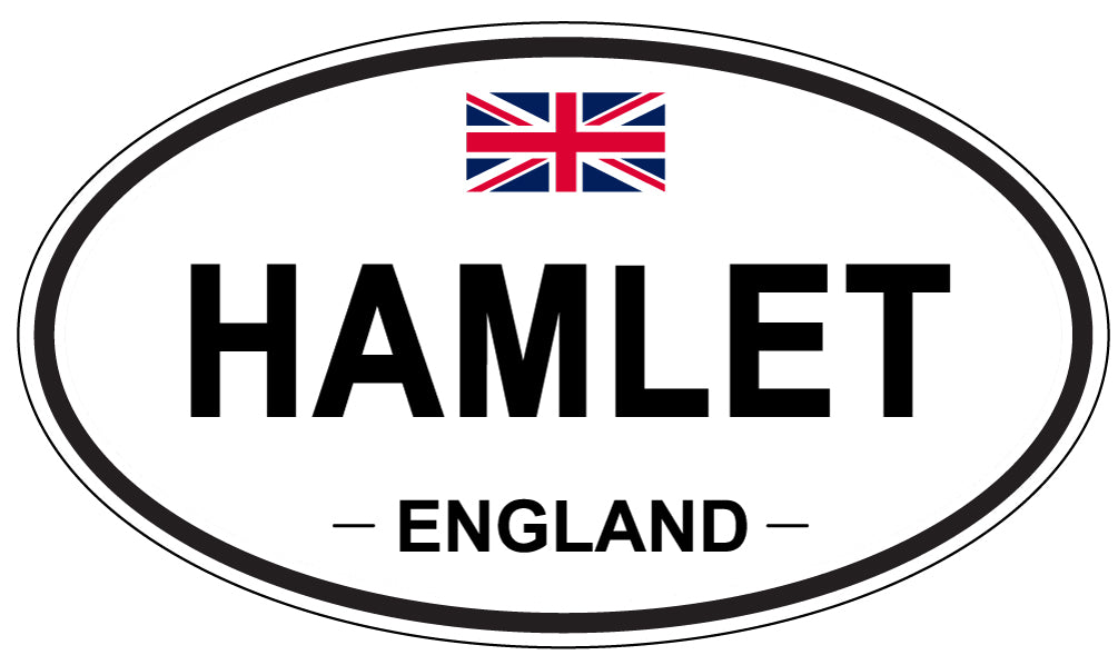 HAMLET, ENGLAND - Oval Sticker