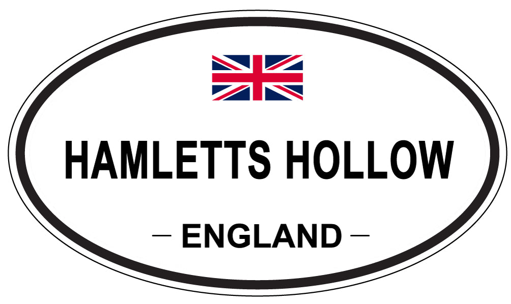 HAMLETTS HOLLOW, ENGLAND - Oval Sticker
