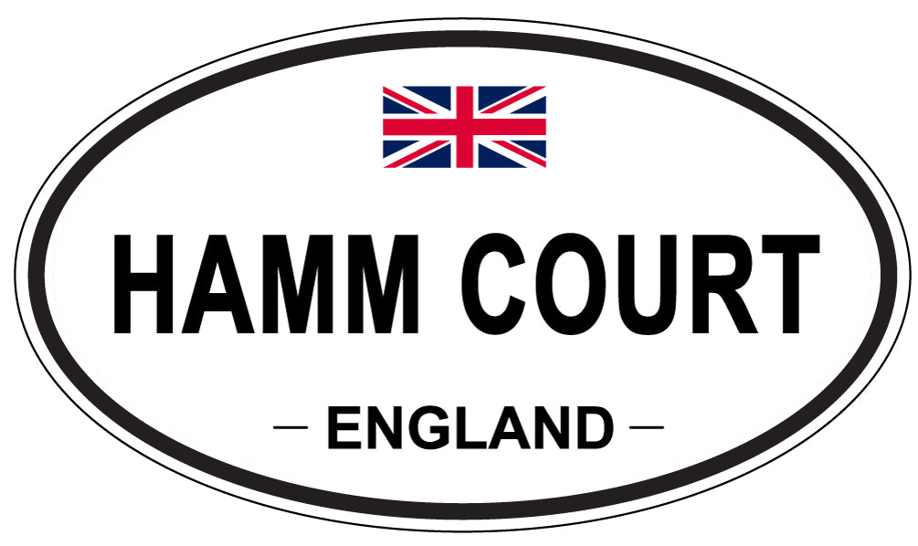 HAMM COURT, England - Oval Magnet