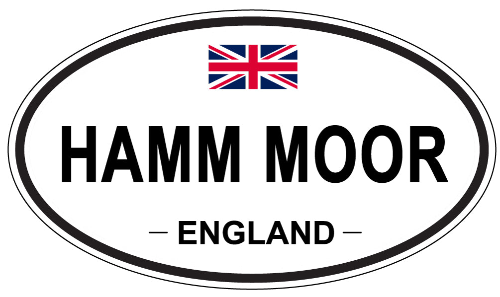 HAMM MOOR, ENGLAND - Oval Sticker