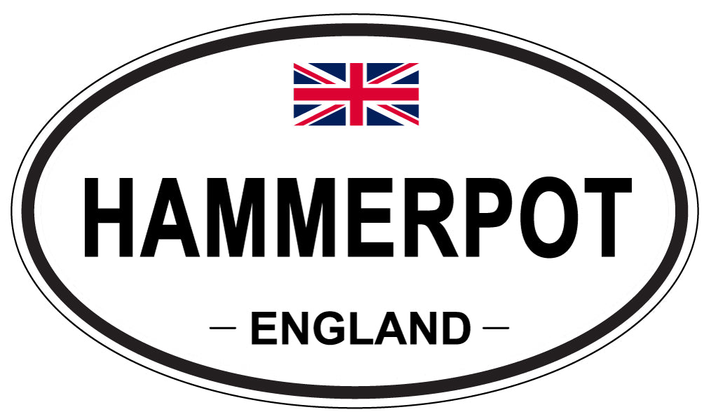 HAMMERPOT, England - Oval Magnet