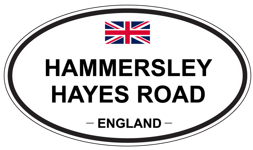 HAMMERSLEY HAYES ROAD, England - Oval Magnet